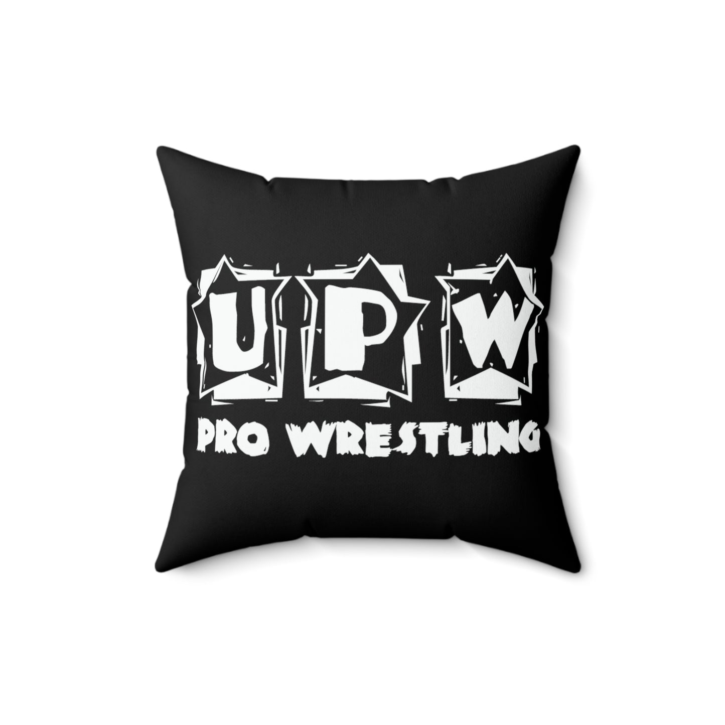 UPW White Logo Throw Pillow